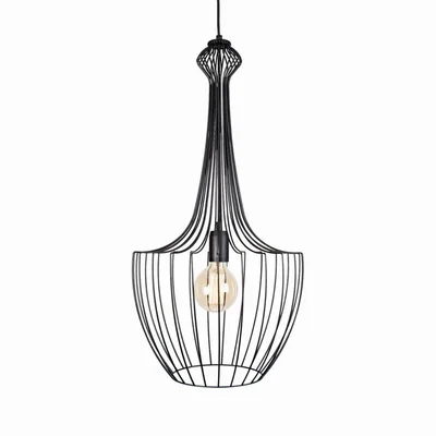 LUKSOR S E27 IP20 lámpara colgante, negro