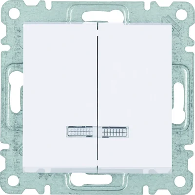 LUMINA Control switch with backlight serial/white candlestick