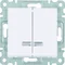LUMINA Control switch with backlight serial/white candlestick
