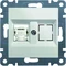 LUMINA Einzelne Computersteckdose RJ45 Kat.6 FTP weiß