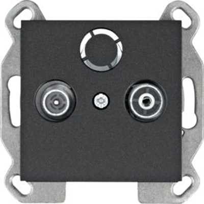 LUMINA End TV socket black