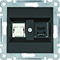 LUMINA Gniazdo RJ11/12 + RJ45 czarne
