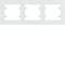 LUMINA INTENSE 3-fold horizontal white frame