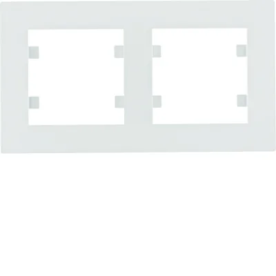 LUMINA INTENSE Marco horizontal doble, blanco