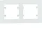 LUMINA INTENSE Marco horizontal doble, blanco