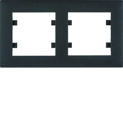 LUMINA INTENSE Marco horizontal doble, negro