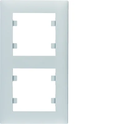 LUMINA INTENSE Marco vertical doble, plateado