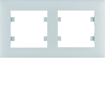 LUMINA INTENSE Silver horizontal double frame