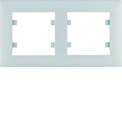 LUMINA INTENSE Silver horizontal double frame