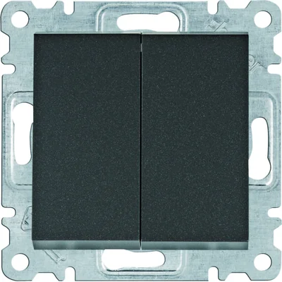 LUMINA Interruptor de escalera doble, negro