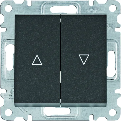 LUMINA Interruptor de persiana biestable negro