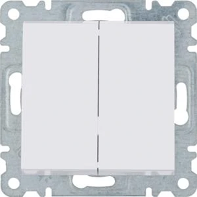 LUMINA Interruttore per scale doppio, bianco