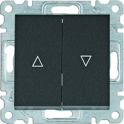 LUMINA Monostable shutter switch (make) black
