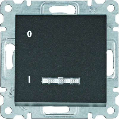 LUMINA Ovládací spínač, 1-pólový, černý, 16A/250VAC