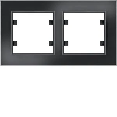 LUMINA PASSION 2-fold horizontal frame, black glass