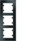 LUMINA PASSION 3-fold vertical frame black glass