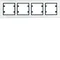 LUMINA PASSION 4-fold horizontal aluminum silver frame