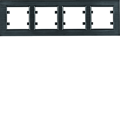LUMINA PASSION 4-fold horizontal black aluminum frame