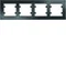 LUMINA PASSION 4-fold horizontal frame, black glass