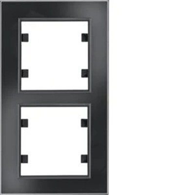 LUMINA PASSION cadre vertical double, verre noir