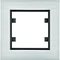 LUMINA PASSION Cornice in alluminio color argento a 1 posto