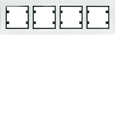 LUMINA PASSION Cornice orizzontale 4 volte, vetro bianco