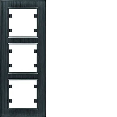 LUMINA PASSION Estructura vertical triple, aluminio negro