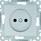 LUMINA Power socket without grounding 16A/250VAC silver