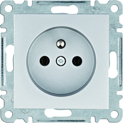 LUMINA Prise de courant avec terre 16A/250VAC argent