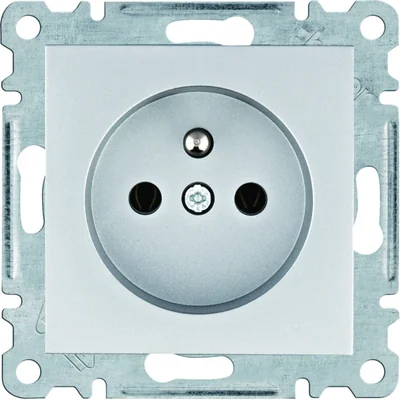 LUMINA Prise de courant avec terre 16A/250VAC argent
