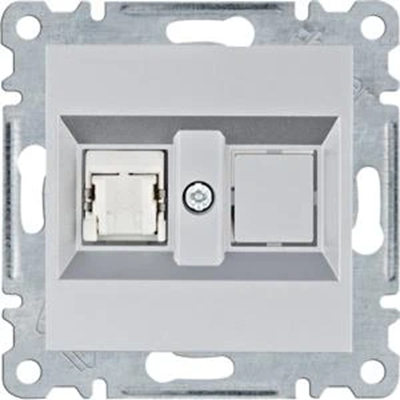 LUMINA Prise ordinateur simple RJ45 cat.5e FTP argent