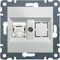 LUMINA Prise ordinateur simple RJ45 cat.5e UTP blanc