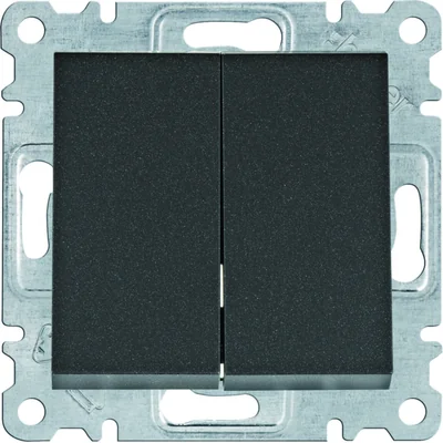 lumina Pushbutton switch, 2-way, black