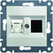 LUMINA RJ11/12 + RJ45 socket white