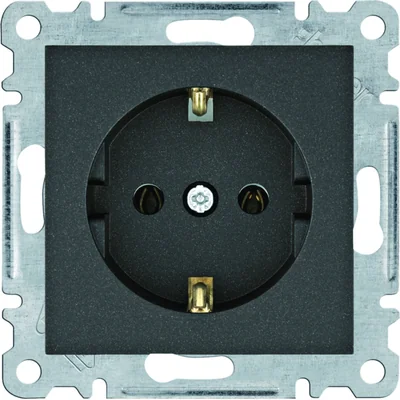 LUMINA SCHUKO socket black