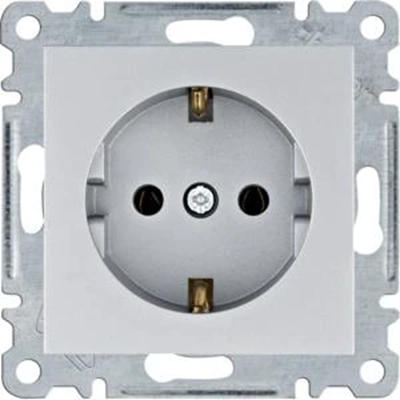 LUMINA SCHUKO socket silver