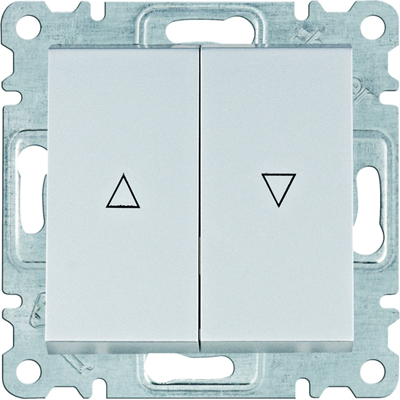 LUMINA Silver bistable shutter switch