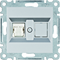 LUMINA Single computer socket RJ45 cat.5e UTP silver