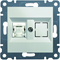 LUMINA Single computer socket RJ45 cat.5e UTP white