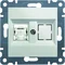 LUMINA Single computer socket RJ45 cat.5e UTP white