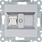 LUMINA Single computer socket RJ45 cat.6 UTP silver