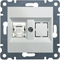 LUMINA Single computer socket RJ45 cat.6 UTP white