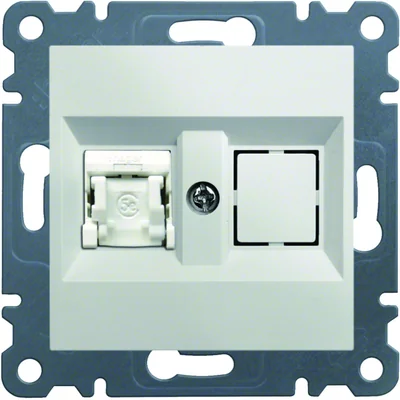 LUMINA Single RJ45 počítačová zásuvka, kat. 5e FTP, bílá
