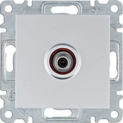 LUMINA Single SAT socket for individual installations silver