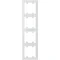 LUMINA SOUL cadre blanc vertical quadruple