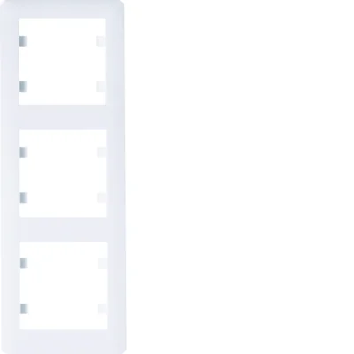 LUMINA SOUL cadre blanc vertical triple