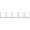 LUMINA SOUL Marco blanco horizontal de 5 pliegues