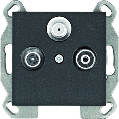 LUMINA Terminal RTV-SAT-Buchse schwarz