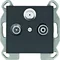 LUMINA Terminal RTV-SAT socket black