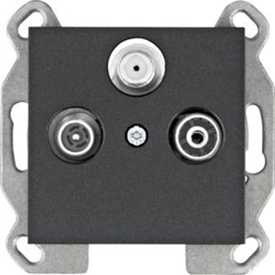 LUMINA Terminal RTV-SAT socket black